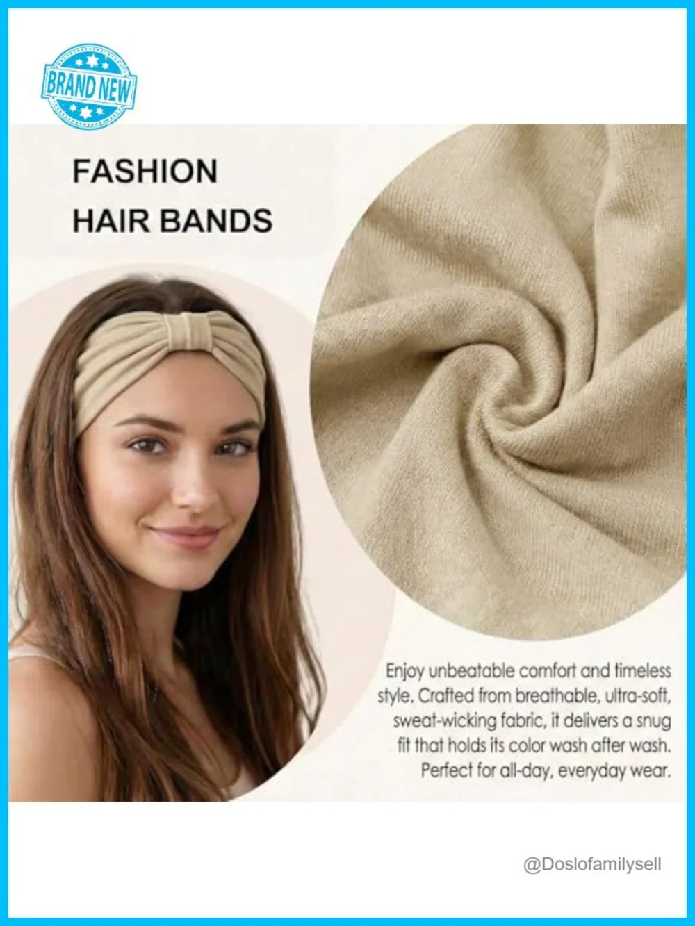 6 Pack Stretchy Wide Headbands for Women Workout Yoga Running